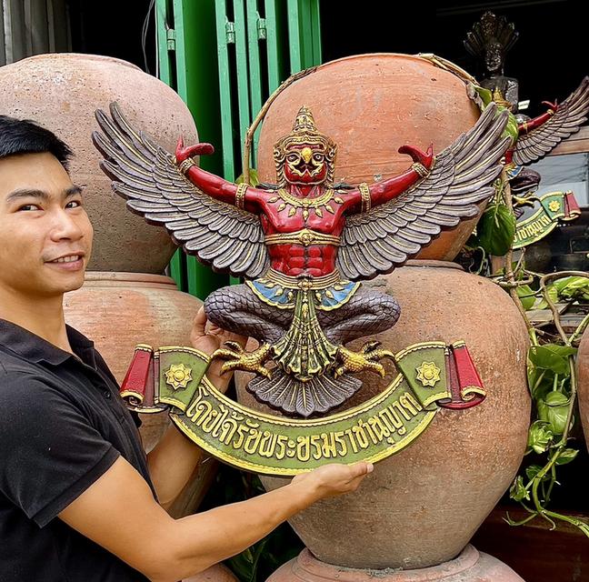 พญาครุฑ ขนาด70ซม ครุฑธนาคาร พญาครุฑติดผนัง