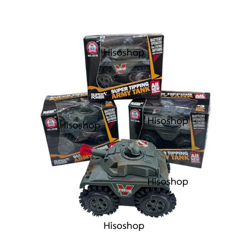 ของเล่นรถถังสุดมันส์ Super Tipping Army Tank พร้อมลุยทุกพื้นที่มีเสียงและไฟกระพริบเสริมสร้างจินตนาการ 4