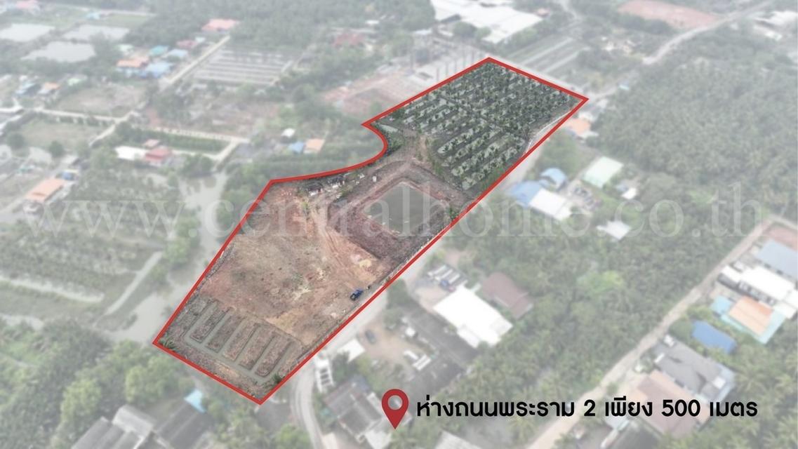 ที่ดิน 10-2-19 ไร่ แหลมใหญ่ อ.เมือง สมุทรสงคราม ใกล้ถนนพระราม 2 2