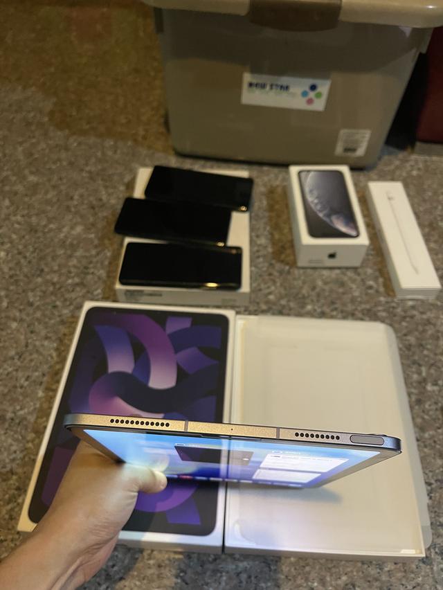 ขายiPadAir5 M1 สีใหม่Purple64กิ๊กWifi Celluer ยกกล่องประกันมกราปีหน้าแบต100หายากมากๆ
