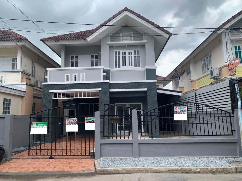 ขาย :บ้านแฝด 2 ชั้น, เนื้อที่ 40.3 ตรว. หมู่บ้านวิลล่า รามอิทรา 9 ถนนคู้บอน 27 แยก 60 