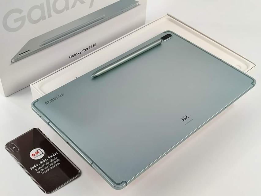 ขาย/แลก Samsung Galaxy Tab S7 FE (LTE) ใส่ซิมได้ 4/64 สี Mystic Green ศูนย์ไทย ประกันศูนย์ สวยมาก แท้ เพียง 12,900 บาท  4