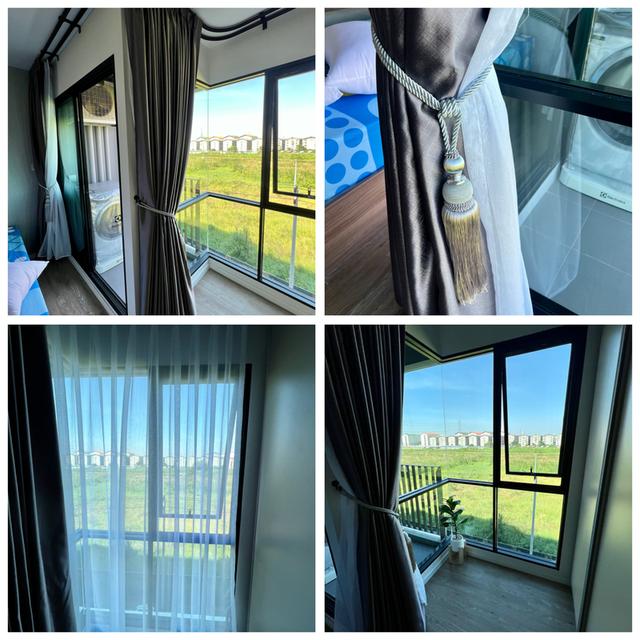 📣ปล่อยขาย-เช่า 𝐊𝐀𝐕𝐄 𝐓𝐎𝐖𝐍 𝐒𝐇𝐈𝐅𝐓🏝️ ม.กรุงเทพ ห้องขนาด 24ตรม. วิวนอก🏙️ ตึก C ชั้น 6 🔑ห้องพร้อมเข้าอยู่ได้เลย 🌷12,000/เดือน เฟอร์+เครื 3