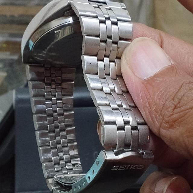 [งานช่าง] นาฬิกาวินเทจ Seiko 5 Auto 6349-5030 ทรงเหลี่ยมทีวี หน้าลายทาง ปี 1987 (สายเดิมแท้) รูปที่ 8