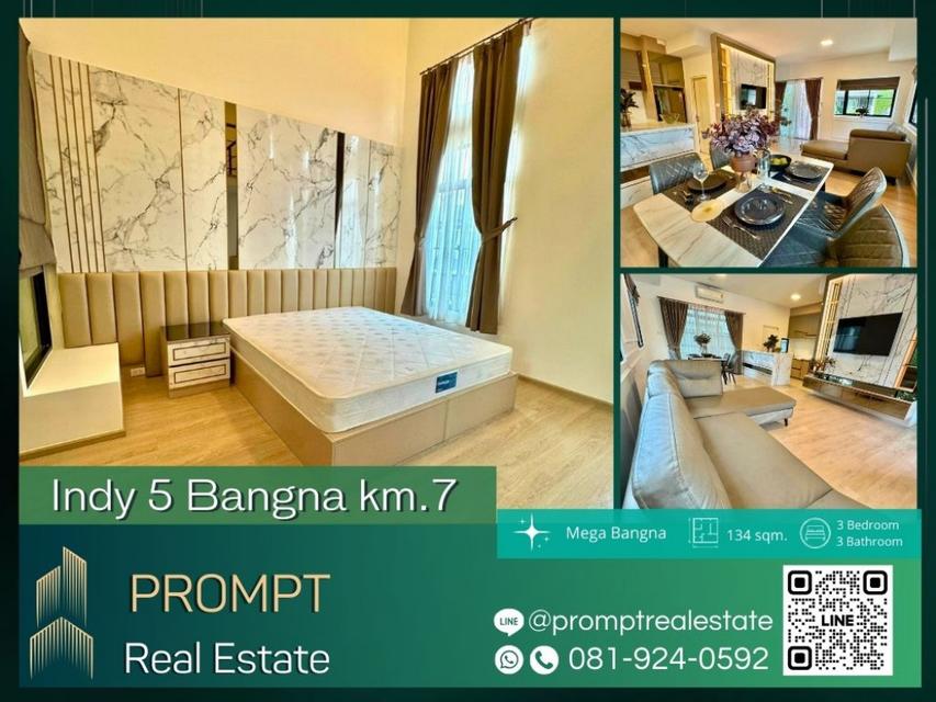 IJ03819 - Indy 5 Bangna km.7 - 134 sqm - Mega Bangna - Central Bangna - Princ Hospital Suvarnabhumi 1