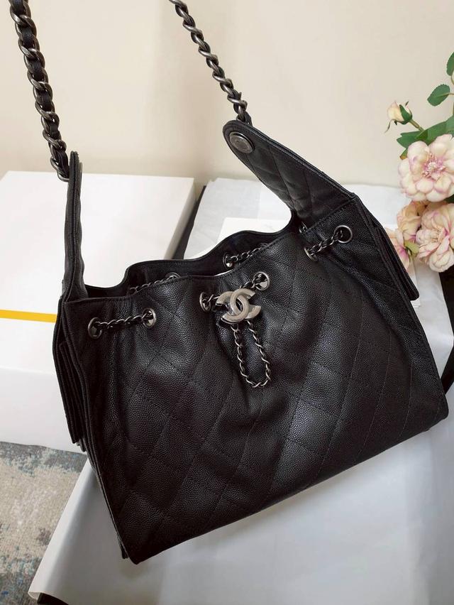 เทียบแท้สุด🔥หนังอิตาลี New Chanel 25s 25bag size 30 × 26 x 14 cm Fullset ✅ 18,500฿🔥 6