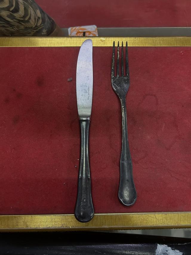 ชุดมีดซ่อม เคลือบเงิน silver plate sambonet 18-10 itay