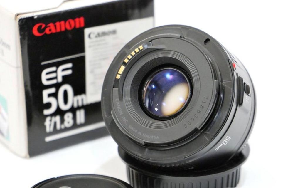 เลนส์ Canon EF 50mm F1.8 ii สภาพสวย ครบกล่อง