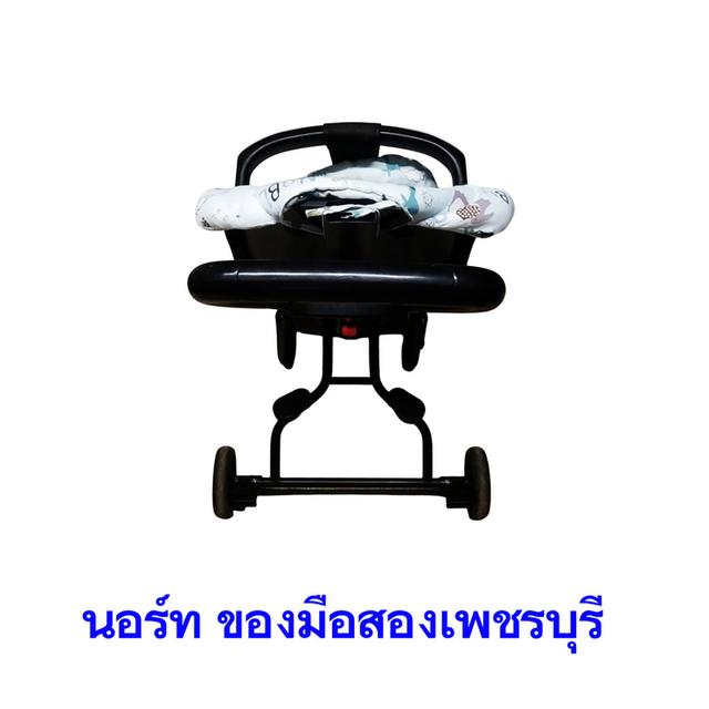 รถเข็นเด็ก ล้อหมุนได้360° พับเก็บได้ง่าย ใช้งานได้0-9ขวบ รับน้ำหนักได้ 50kg มือสอง