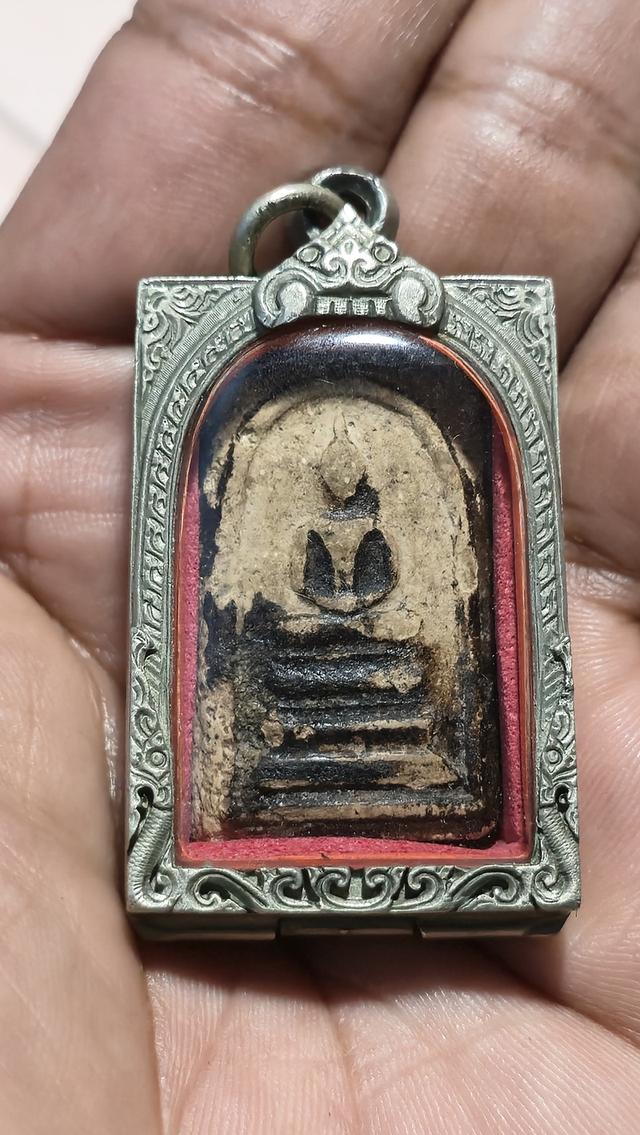 พระสมเด็จวัดะฆัง พิมพ์ฐานแซม ลงรัก 7