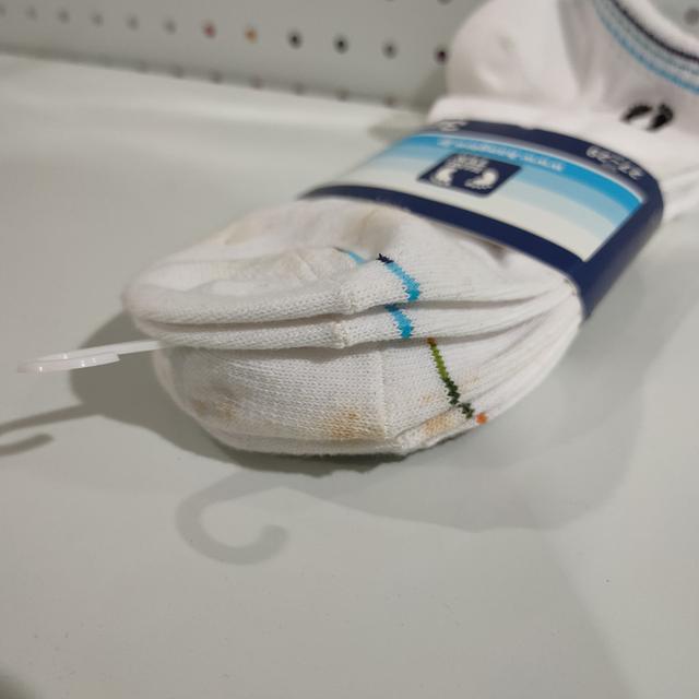 🔥ถุงเท้า Hang Ten socks แพ็ค 3 คู่ ของใหม่แต่มีตำหนิเปื้อนจากการเก็บ ไซส์ 27~29 cm รูปที่ 3