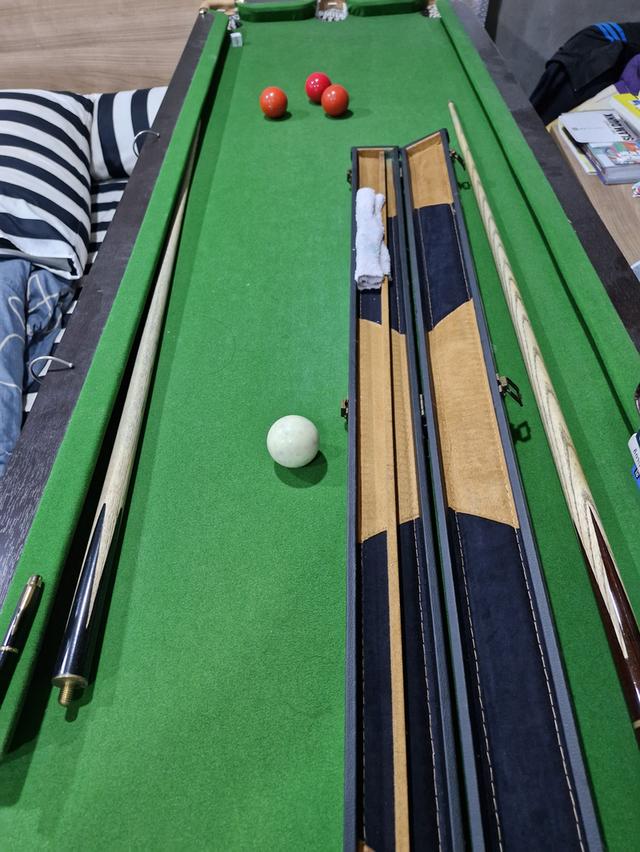 โต๊ะสนุ๊กเกอร์ซ้อม 3 หลุม (ยาว 2.56 ม. กว้าง 0.65 ม.) มือสอง