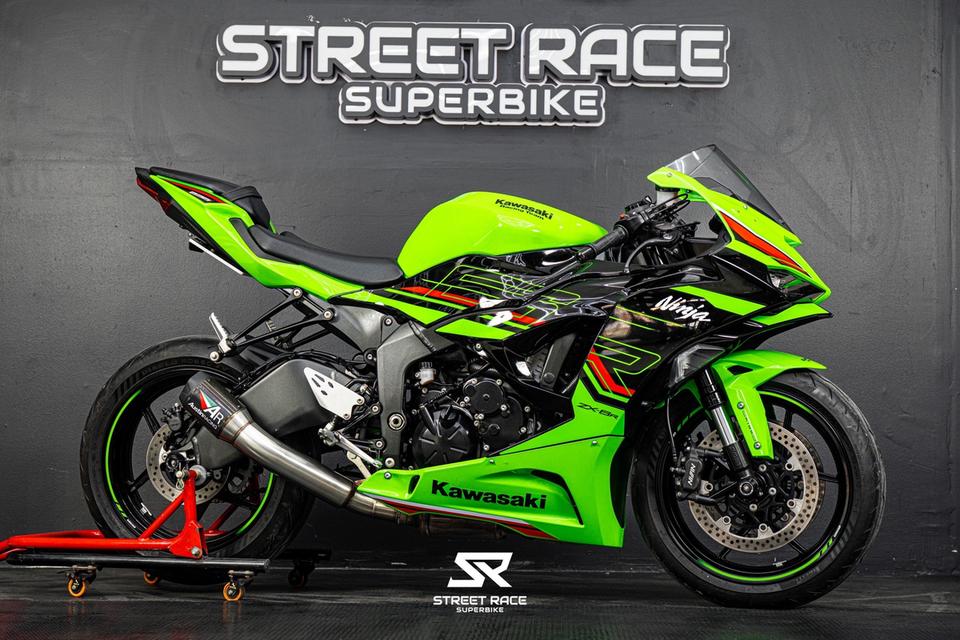 🔥 Kawasaki ZX-6R ปี 2023💚 รถมือเดียว ไมล์เพียง 4,000 กม. รูปย่อยที่ 4