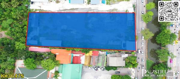 ขายที่สวยถมแล้ว 3 ไร่ ใกล้รถไฟฟ้าสายสีม่วง เพียง 1.8 กม. กลางใจเมืองนนทบุรี - KK3647S 3