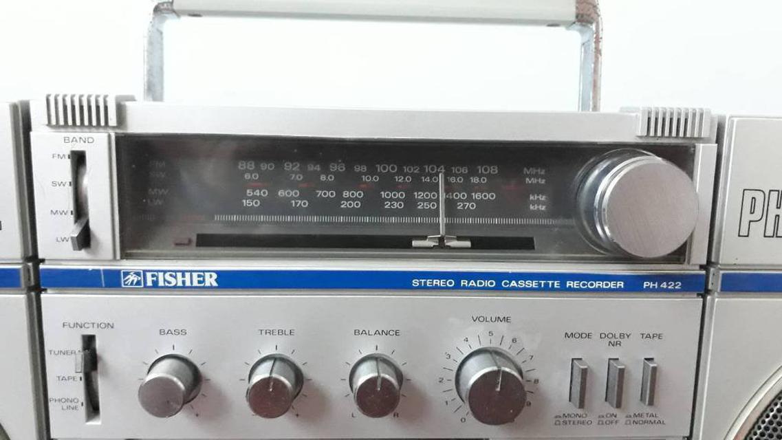 วิทยุสเตอริโอ Fisher รุ่น PH 422 Vintage BOOMBOX สภาพดี
