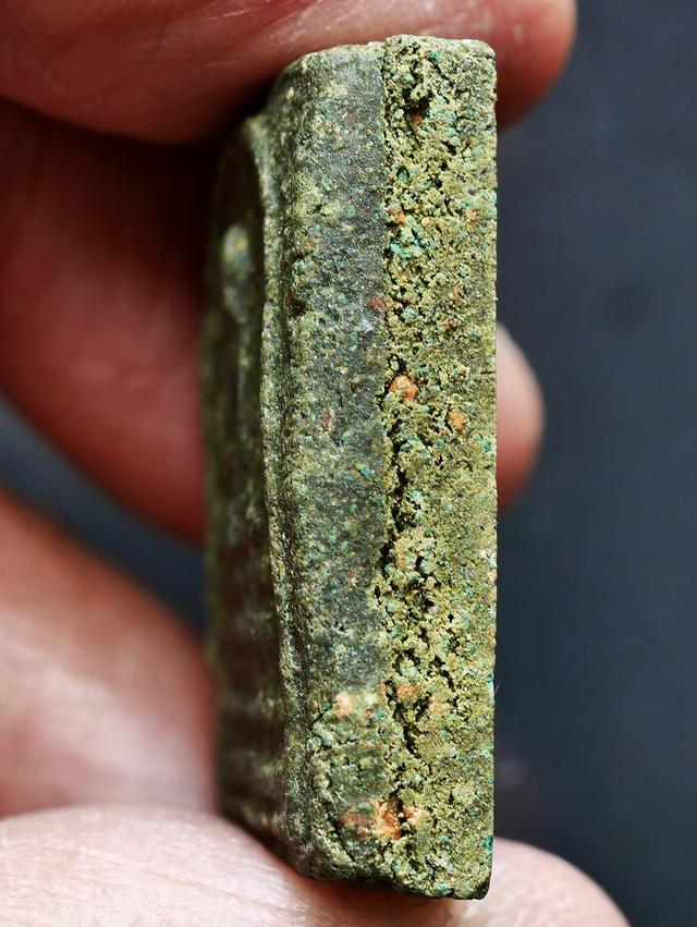 พระสมเด็จฟ้าผ่า หลวงพ่อพรหม วัดช่องแค ปี 2512 เนื้อเขียว...นิยม รูปที่ 10