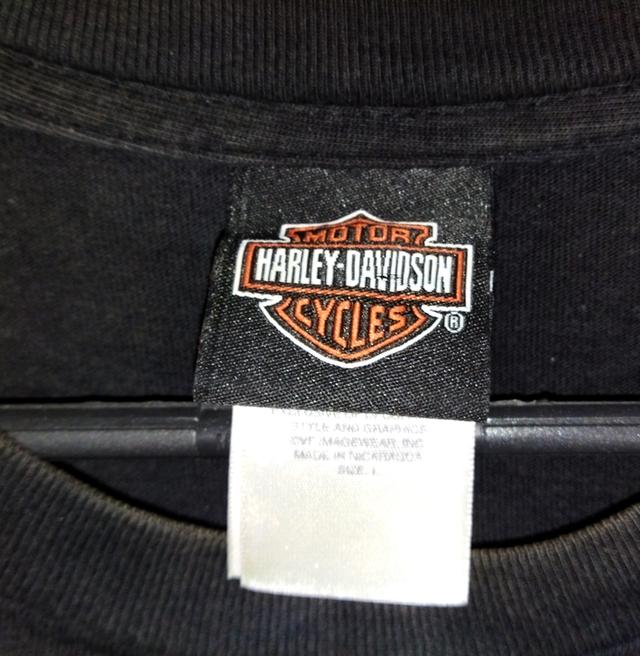 เสื้อยืด ฮาร์เลย์ เดวิดสัน Harley Davidson ตอกปี2010 size L สภาพ8/10 รูปที่ 9