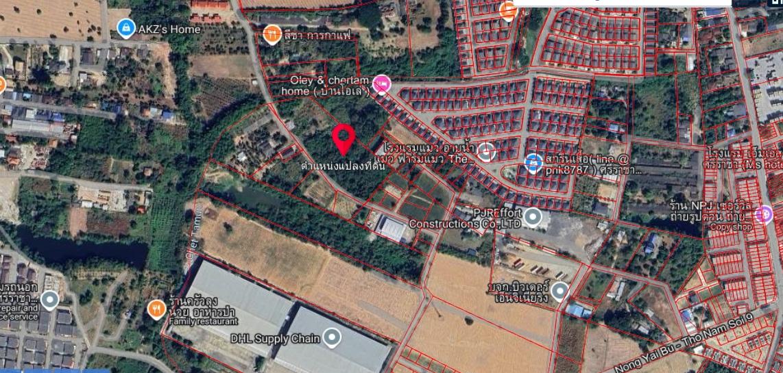 ขายที่ดินเปล่า 7-1-78.8 ไร่ ต.หนองขาม อ.ศรีราชา ชลบุรี ผังสีเหลือง อยู่ใกล้สวนเสือศรีราชา 4