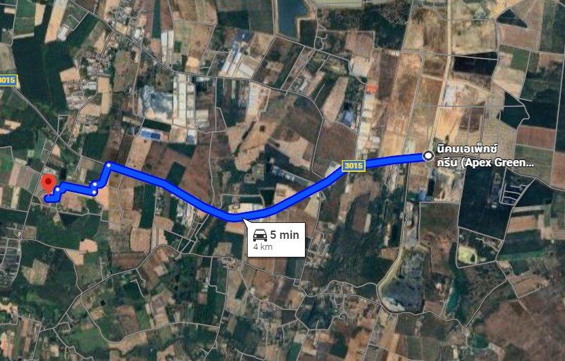 ขายที่ดินแปลงยาว 11 ไร่ ติดถนน2ด้าน ใกล้นิคมเกตเวย์ ใกล้ถนน3015-500เมตร จ.ฉะเชิงเทรา 1