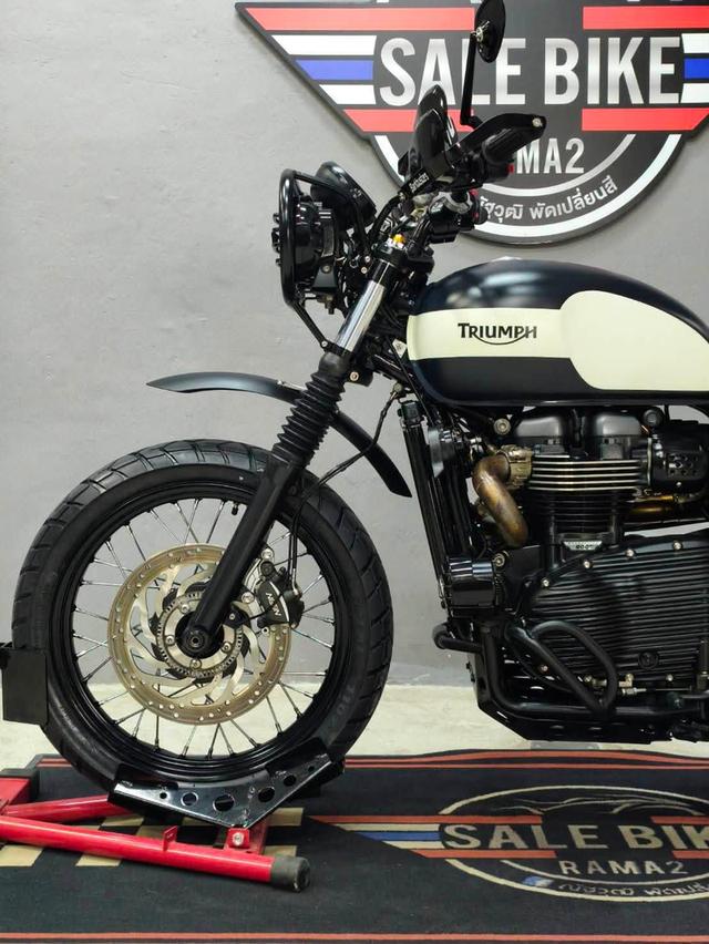 ออกถ 0 บาท Triumph Street Scrambler 900 ปี 2018 abs 🇬🇧 รถมือเดียว ของแต่งหลักแสน รูปที่ 7