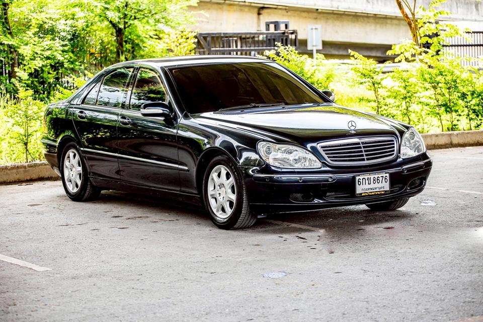Benz S280 Sedan ปี 2001 สีน้ำเงิน สวยสภาพดีมาก