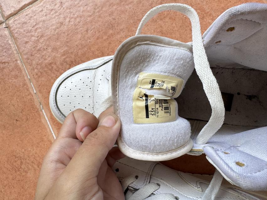รองเท้าJordan 1 Mid White Wolf Grey  3