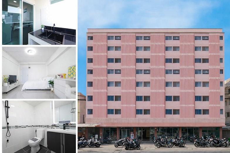 ขายราคาพิเศษ ธัชพล 2 คอนโดมิเนียม 20.5 ตร.ม. ชั้น 7 ห้องมุม วิวสวย ทำเลดีเยี่ยม ใจกลางเมือง เฟอร์นิเจอร์ครบ แอร์ ทีวี ตู้เย็น รีโนเวทใหม่ทั้งหลัง 1