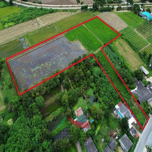 ขายที่ดินเปล่า10-1-78ไร่ ถมแล้ว ถ.นฐ.4042 ต.รางพิกุล ราคาพร้อมคุย 2