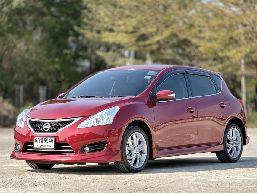 รหัสรถ PAT5946 Nissan Pulsar 1.8V Navi AT 2013 สีแดง