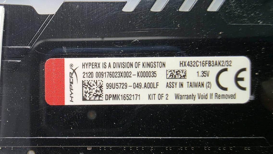 RAM Kingston HyperX FURY DDR4 RGB 32GB/3200 (16x2) ประกัน LT.