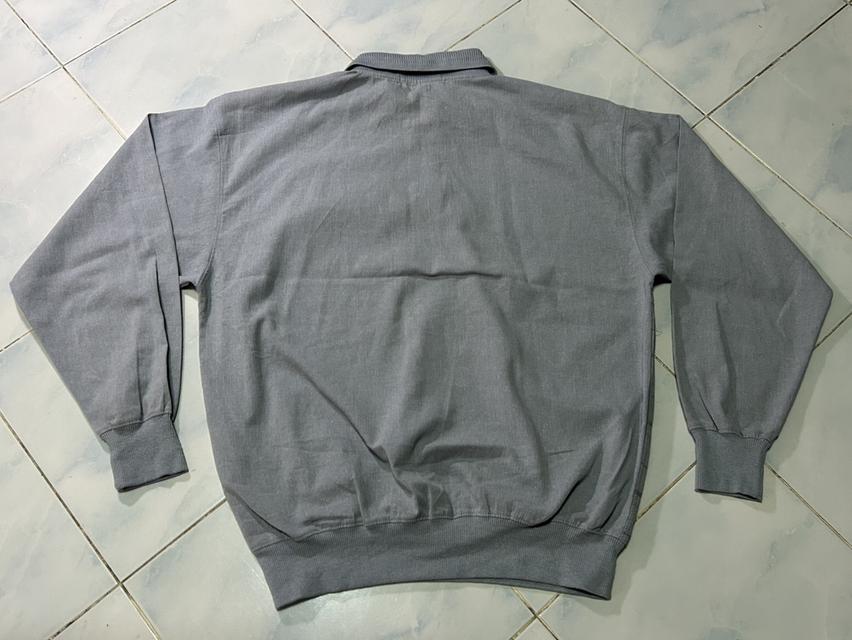 เสื้อโปโลไหมพรมวินเทจ 90s NORTH FIELD Sports - Knit Polo Shirt ทรงเหลี่ยมไหล่ตกสไตล์ City Boy รูปที่ 3