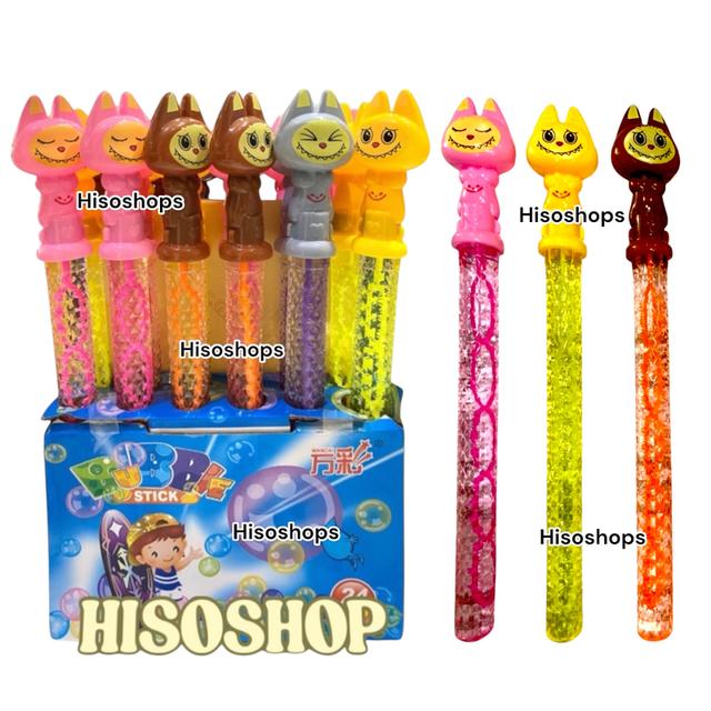 Labubu Bubble Buddy Stick ที่เป่าฟองแท่งลาบูบู้ ไม้เป่าฟองสบู่เพื่อนรักสุดน่ารัก ของเล่นเสริมพัฒนาการ คละสีคละแบบ ไม้ยาว 38 cm.