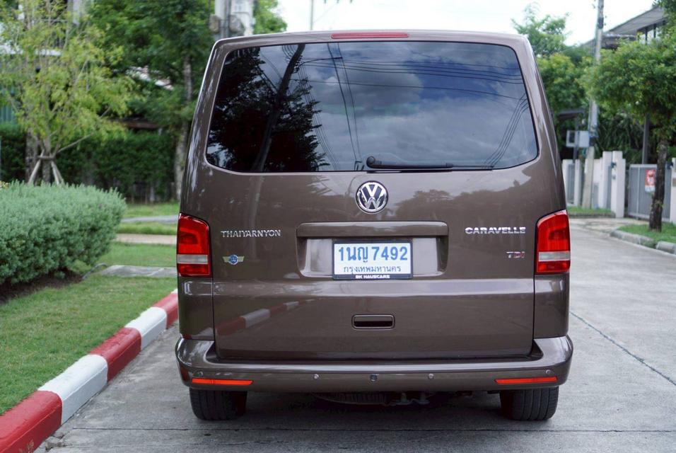Volkswagen Caravelle T5 Minor Change 2015 สีน้ำตาล รถประวัติครบ รูปที่ 5