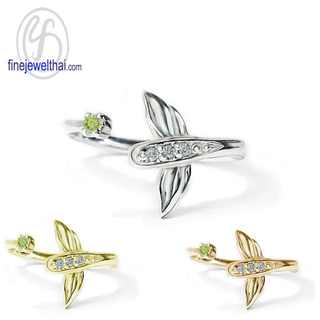 Finejewelthai แหวนแมลงปอ แหวนเพอริดอท เสริมมงคลด้วยอัญมณีแท้ R1442pd รูปย่อยที่ 2
