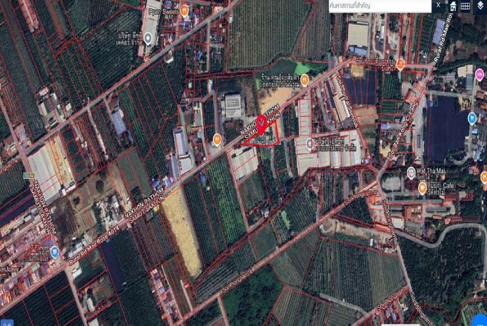 ขายที่ดิน ขนาด 3 ไร่ 2 งาน 35 ตร.วา พร้อมห้องพัก 30 ห้อง ติดถนน ทำเลดี สามพราน นครปฐม 7
