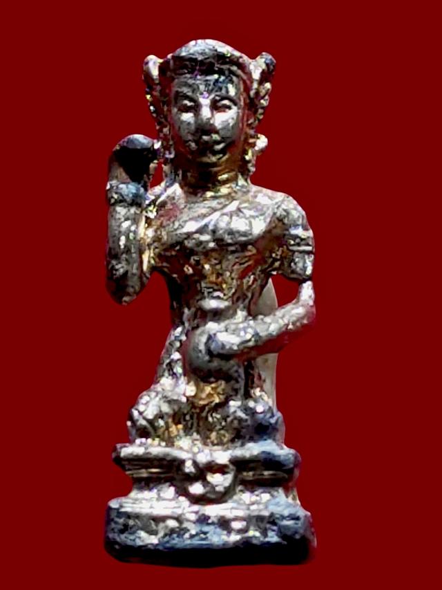 แม่นางกวัก หลวงปู่ทองดำ วัดถ้ำตะเพียนทอง เนื้อเงิน