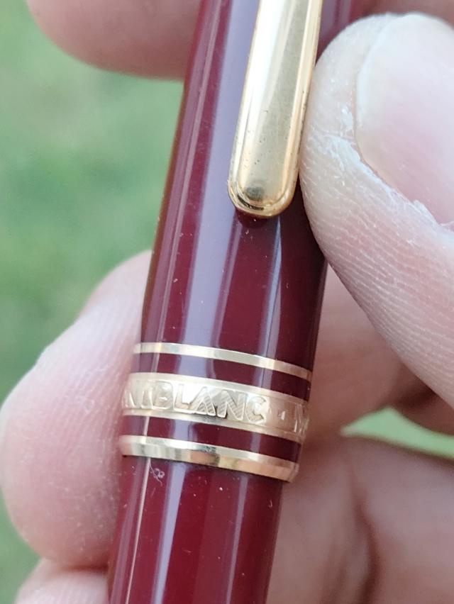 ปากกา มองบลังค์ 164 รุ่น Montblanc Meiterstuck 164 Burgundy with Gold Trim Ballpoint Pen รูปที่ 8