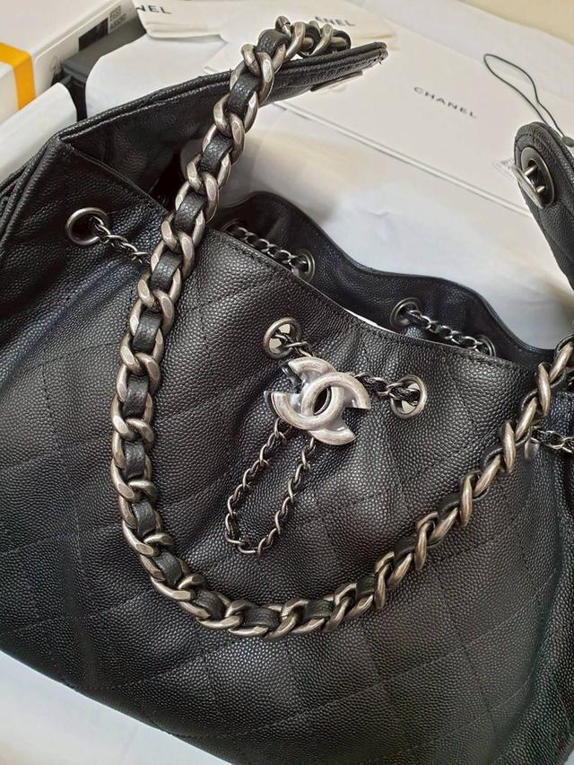 เทียบแท้สุด🔥หนังอิตาลี New Chanel 25s 25bag size 30 × 26 x 14 cm Fullset ✅ 18,500฿🔥 9