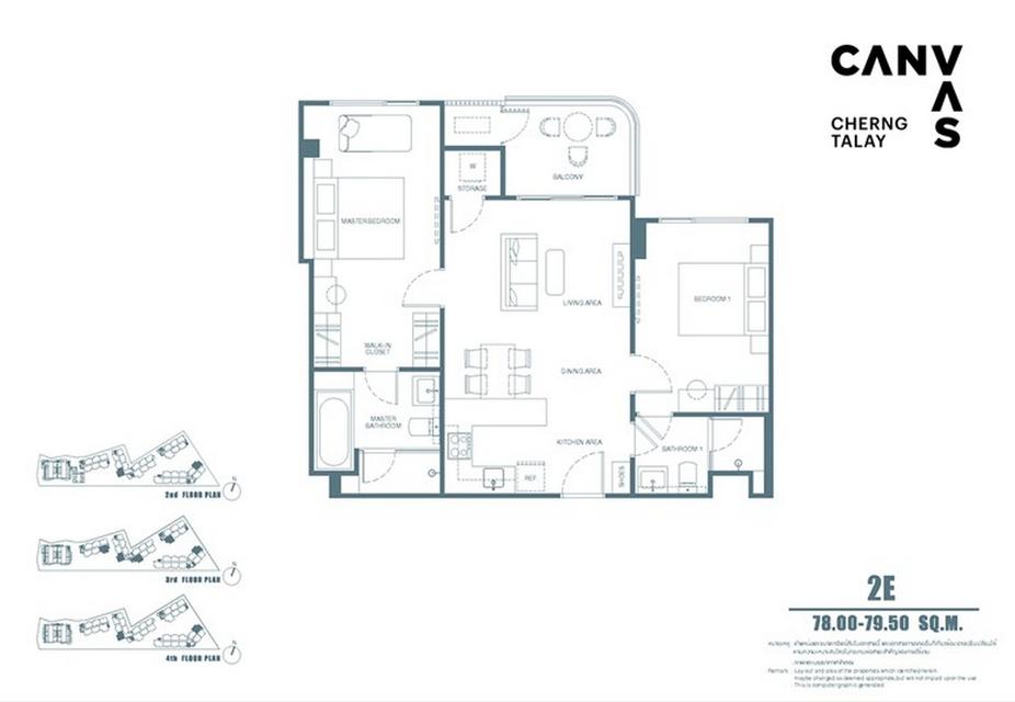 CANVAS Cherngtalay 2-Beds 2-Baths วิวสวยสุดในโครงการ ราคา VVIP 3