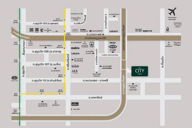 P452 ให้เช่า ขาย บ้านเดี่ยว โครงการ เดอะ ซิตี้ บางนา 2  THE CITY Bangna 2 ตกแต่งสวยหรู เหมาะอยู่อาศัย 2