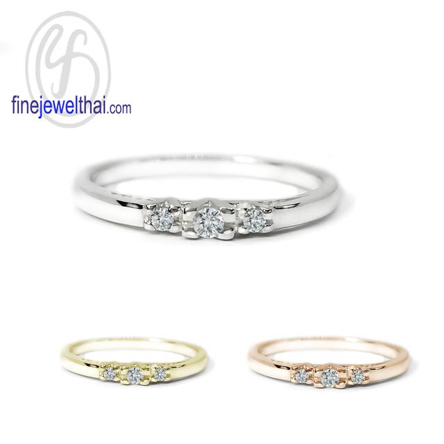 Finejewelthai แหวนเพชรพรีเมี่ยม-แหวนเงินแท้925-R1435cz