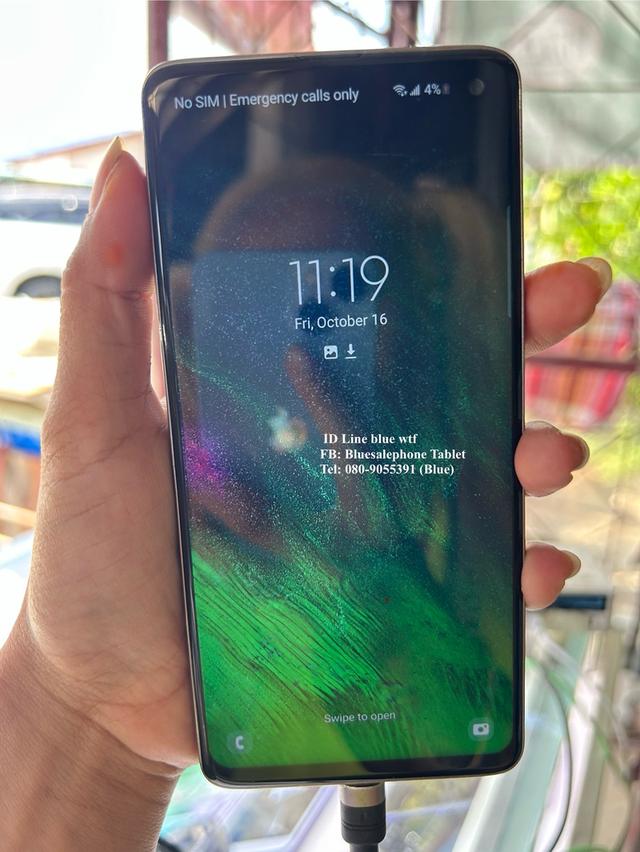 Samsung S10 จอAmoled 6.1นิ้ว ภาพสีสวย Rom128 Ram8 โหลดได้ทุกแอพ ใช้งานปกติหมด ได้ทุกซิม สภาพสวย