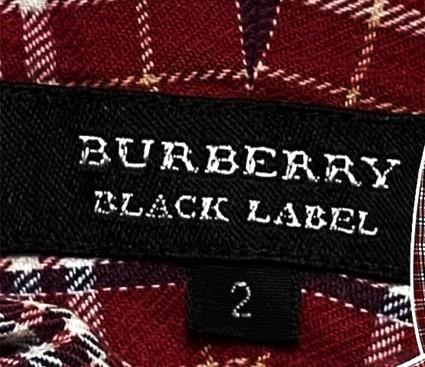 BURBERRY NOVA CHECK 'S LONDON BROWN VINTAGE SHIRT Red Long Sleeve Men'sสื้อผ้าเครื่องแต่งกาย 3