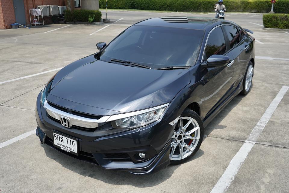 2017 Honda Civic FC 1.8 EL  AT 17/17 สีน้ำเงิน รูปที่ 4