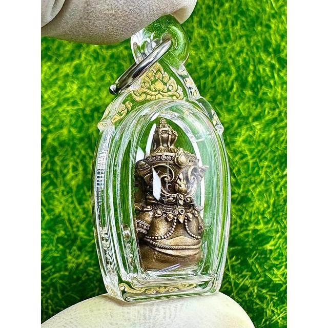 Taowessuwan Veskuvern Noi Amulet – Satin Bronze – B.E. 2567 Blessed by Luang Phor Wijit 6