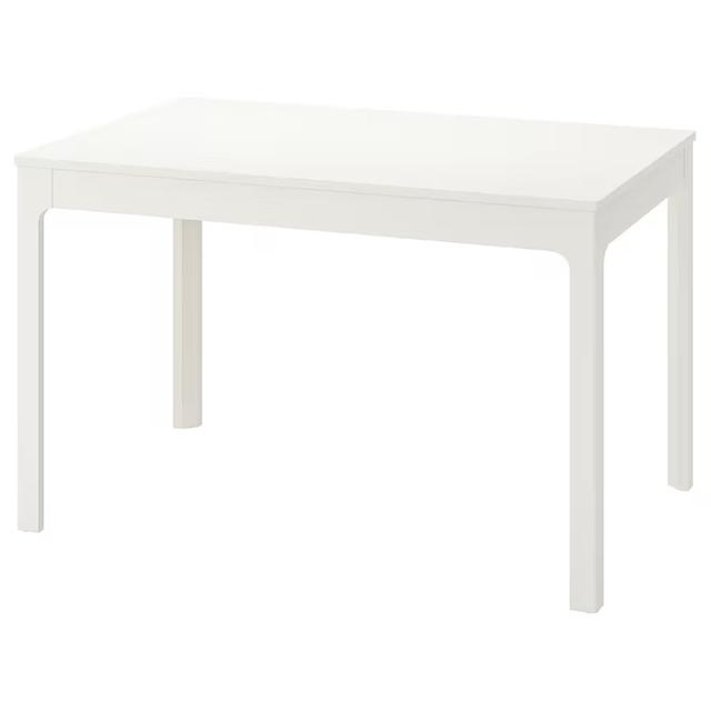 โต๊ะIKEA ปรับขยายได้, ขาว, 120/180x80 ซม.