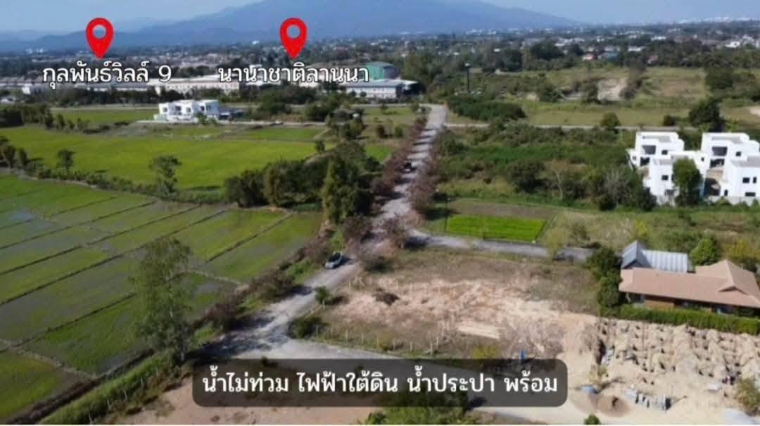 ที่ดินเปล่าโครงการนานนท์ ต.สันผักหวาน อ.หางดง ทำเลดี 3