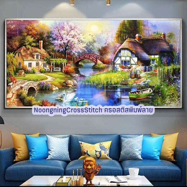 ร้าน Noongning Cross stitch ครอสติสพิมพ์ลาย จำหน่ายอุปกรณ์ครอสติส ภาพติดเพชร430 5