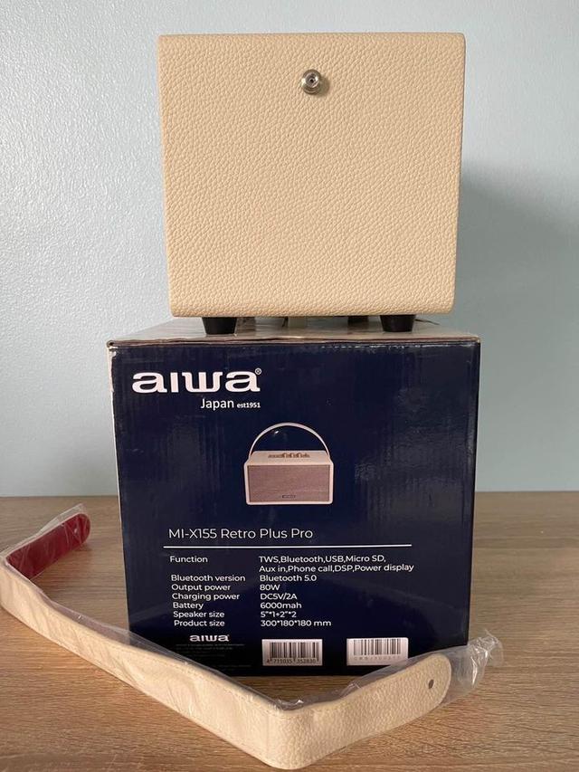 Aiwa retro plus pro mi-x155 สีขาว  4