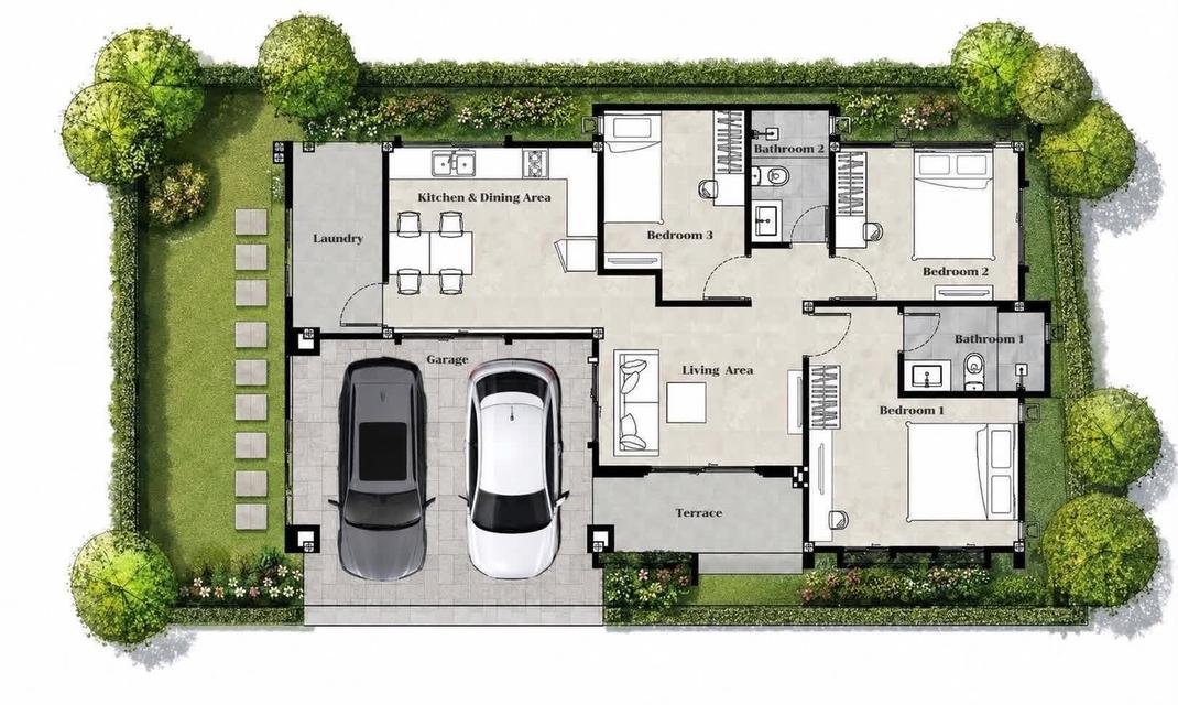 บ้านใกล้สนามบินภูเก็ต 3 นอน 2 น้ำ ราคา 4,990,000 บาท 7
